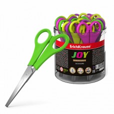 Ножницы детские 135мм пластиковые цветные ручки ErichKrause Joy 15602 (тубус 1/24шт)
