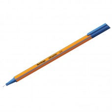 Ручка-линер синий 0,4мм Berlingo Rapido CK_40101 трехгранная, желтый корпус, капиллярная ручка