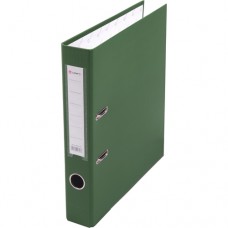 Папка-регистратор А4 50мм ПВХ цвет зеленый карман на корешке+метал.окантовка Lamark AF0601-GN1