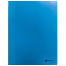 Скоросшиватель пластик А4 0,30мм цвет синий с внутренним карманом Lamark FF0053-BL