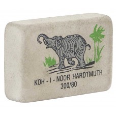 Ластик Koh-i-Noor Слон 300/80 белый прямоугольный малый (Чехия) натур.каучук 26*19*8 мм