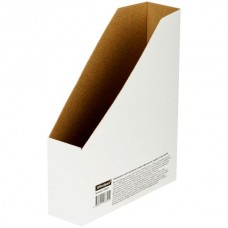 Лоток вертикальный картонный А4  75мм Офис-спейс белый микрогофрокартон 158551