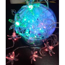 Гирлянда электро фигурная Лилия 18 ламп (цветные) 1лампа=2цвета NLXD-10 прозр.провод (9)