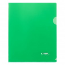Папка-уголок А5 0,18мм цвет зеленый Стамм ММ-30955
