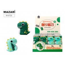 Точилка-игрушка Динозавр 4см Mazari M-6725 пластик с контейнером, пвх-упаковка