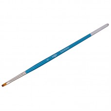 Кисть синтетика/нейлон № 3 плоская Гамма 280618.08.03 голубая ручка