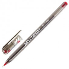 Ручка шар. Pensan My-Tech красная 0,7мм 2240 игольчатая, масляная, дымчатый корпус