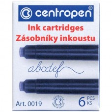 Картридж для перьевой ручки синий (набор 6 штук) Centropen 1 0019 0601
