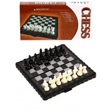 Игра настольная Шахматы магнитные (фигуры пластик, доска пластик) 13,5*7см AN02573