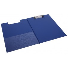 Папка-планшет А4 двойной пластик цвет синий с карманом Lamark CB0607-BL