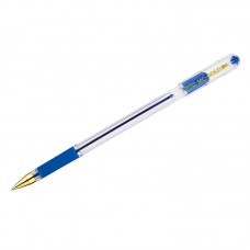 Ручка шар. MunHwa MC-Gold синяя 0,5мм BMC-02 (тонкая линия письма 0,3мм) с держателем (Корея)