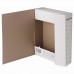 Короб архивный картон  75мм на резинке белый микрогофрокартон до 700л (325*250мм) STAFF 128878