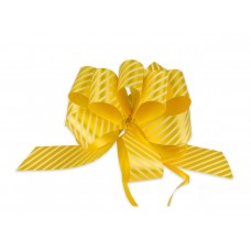 Бант-шар 30мм Полоски, цвет желтый БЛ-6493
