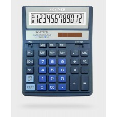 Калькулятор настольный 12-разрядов Skainer SK-777XBL синий корпус 16*20см (аналог 888)
