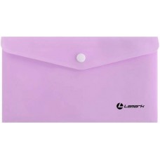 Папка-конверт с кнопкой B5  0,18мм лиловый (225*125мм) Lamark PE0460-LL