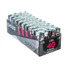 Батарейка LR06 ФАZА 4*S Alkaline 40BOX/40 слюда/4  ш/к24502