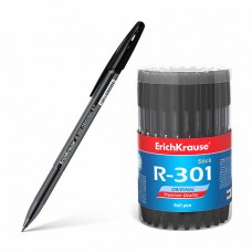 Ручка шар. ErichKrause R-301 Original черная 0,7мм 46773 черный тониров.корпус (стержень 140мм)