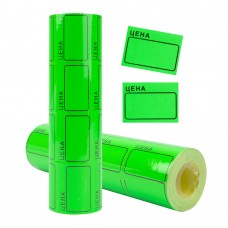 Ценник-лента 36*50мм ЦЕНА зеленый (200шт) LF702