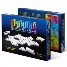 Игра настольная Домино пластик Тримино треугольное, в коробке 6+ 7059