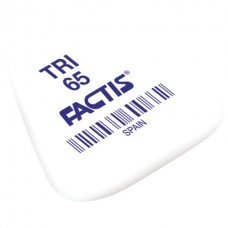 Ластик FACTIS TRI-65 треугольный белый мягкий, малый 36*33*6мм (Испания) синтетический каучук