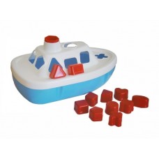 Логическая игрушка Катер пластик + сортер с 12 фигурками Стром У492