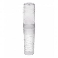 Пенал-тубус пластик Cristal прозрачный 19,5*4,5см Стамм ПН55