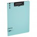 Папка-планшет А4 двойной пластик цвет аквамарин/черный (до 100л) 10мм Berlingo Instinct PPf_93204