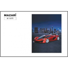 Блокнот А7 40л спираль Mazari Спортивный автомобиль, мел.картон M-16975