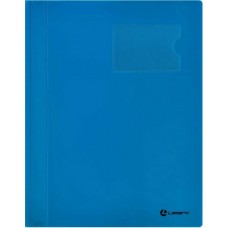 Скоросшиватель пластик А4 0,30мм цвет синий 2 кармана - визит/внутренний Lamark FF0052-BL