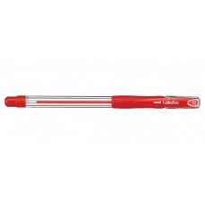 Ручка шар. Uni Lakubo красная 0,7мм SG-100 прозр.корпус, резиновый грип (Япония) 733840