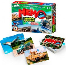 Игра настольная Мемо-Фото Военная техника (34 карточки) в коробке 6+ Русский стиль 04609