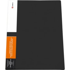 Папка А4 2кольца/35мм цвет черный 0,70мм +карман Lamark RF0166-BK торцевой вкладыш