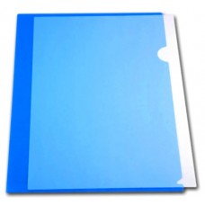 Папка-уголок А4 0,18мм цвет синий Lamark LF0060-BL глянцевая
