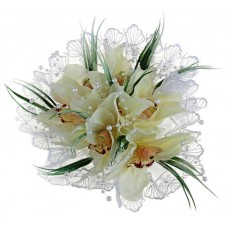 Акция! Букет невесты дублер Орхидеи белые 785325