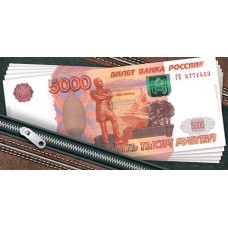 Открытка-конверт 5000 рублей (ФС) 2-16-2554А