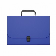 Портфель пластик А4  1отделение, цвет синий Matt Classic ErichKrause 50435