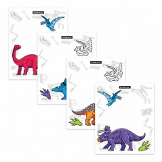 Обложка тетради 212*347мм с рисунком Динозавры 80мк ErichKrause 55184 (1/12шт)