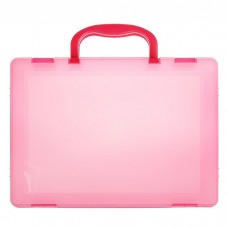 Портфель-кейс А4 для переноски и хранения документации розовый КС19