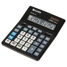 Калькулятор настольный 16-разрядов Eleven CDB1601-BK (20,5*15,5см) двойное питание