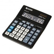 Калькулятор настольный 14-разрядов Eleven CDB1401-BK (20,5*15,5см) двойное питание