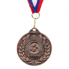 Медаль металл на ленте 3 место! 5 см, триколор 060 1652988