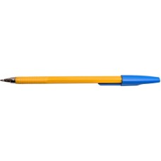 Ручка шар. Dolce Costo синяя 1,0мм D00209 желтый корпус мет/наконечник (стержень 140мм)
