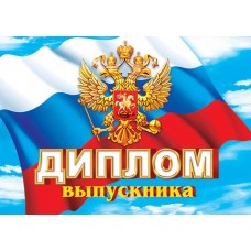Диплом выпускника А5 (книжка) Символика РФ 3-26-140А гориз.