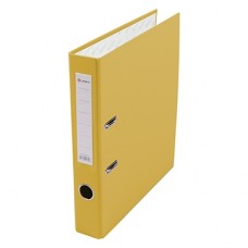 Папка-регистратор А4 50мм ПВХ цвет желтый карман на корешке+метал.окантовка Lamark AF0601-YL1