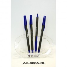 Ручка шар. Beifa 960A АА синяя 0,7мм Офис антискользящий темный корпус (А)