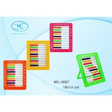 Счеты детские пластик на подставке 18*13см в пакете MC-3697