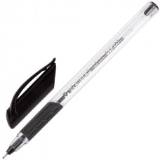 Ручка трехгранная шар. Brauberg Extra Glide GT черная 0,7мм 142919 масляная прозр.корпус с грипом