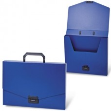 Портфель пластик А4 без отделений, синий 0,9мм Energy Brauberg 222082