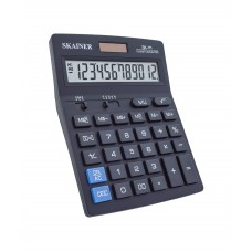 Калькулятор настольный 12-разрядов Skainer SK-111 черный корпус 14*18см бухгалтерский