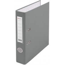 Папка-регистратор А4 50мм ПВХ цвет серый карман на корешке+метал.окантовка Lamark AF0601-GR1
